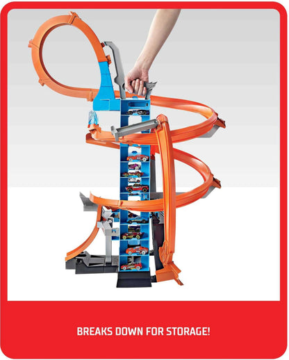 Hot Wheels Action, Torre de Choques en el Aire, Pista de Juguete para bebés a Partir de 5 años