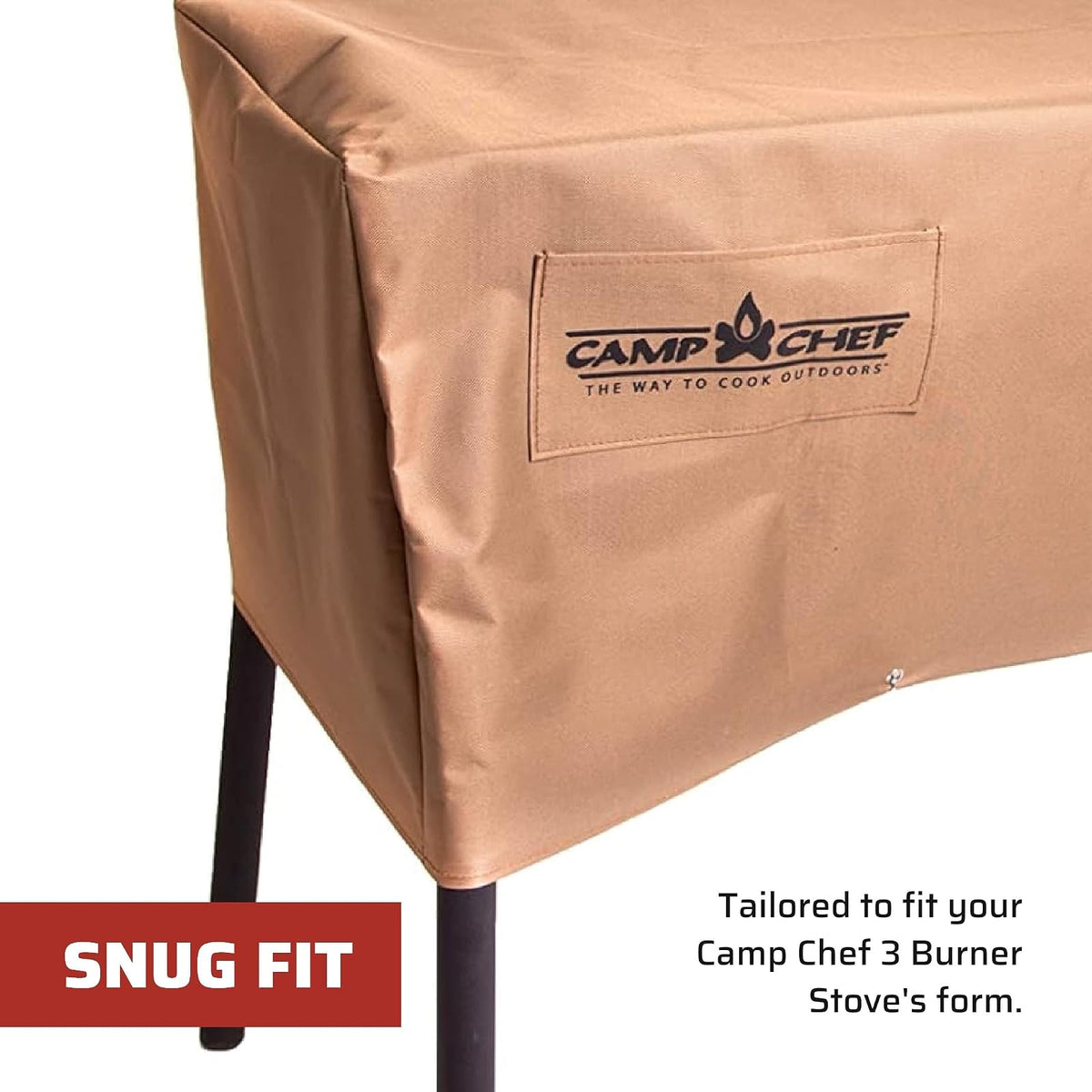 Camp Chef Cubierta para 3 Estufas de Quemador con Patas extraíbles