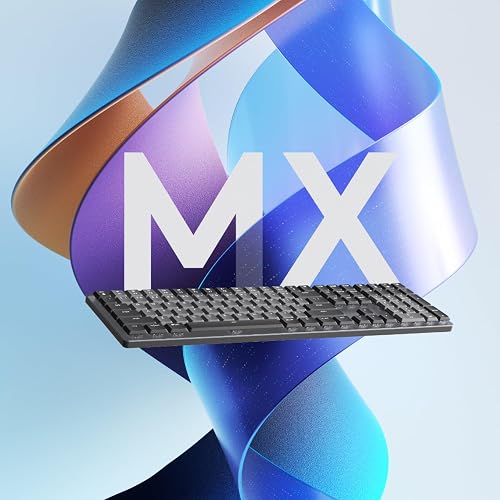 Logitech MX Mechanical Teclado Inalámbrico Iluminado de Desempeño, con Interruptores Táctiles Silenciosos, Teclas Retroiluminadas, Bluetooth, USB-C, macOS, Windows, Linux, iOS, Android, Metal