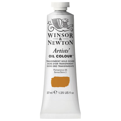 Winsor & Newton Artists' Oil Colour Pintura al Óleo Profesional, 37 ml - Tubo de 1.2 onzas - Dorado (Transparent Gold Ochre)