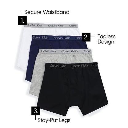 Calvin Klein Calvin Klein - Calzoncillos para niños (4 Unidades) Slip para Niños