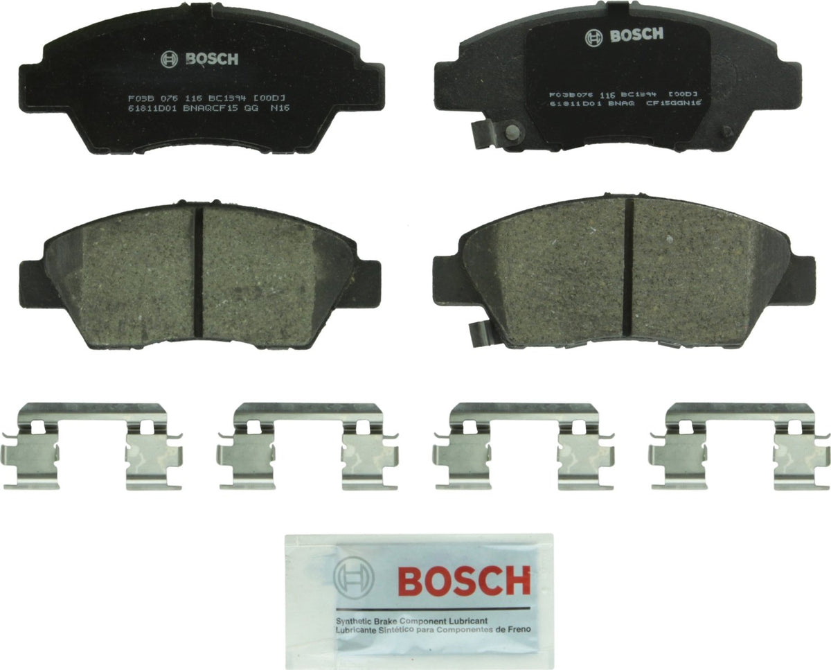 Bosch QuietCast Premium Pastillas de Freno Cerámicas - Frente - 1394 - 1300-1399
