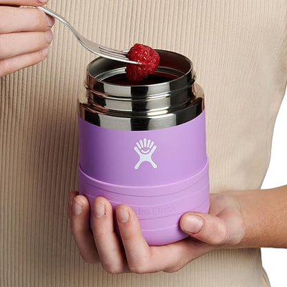 Hydro Flask - Recipiente aislado para alimentos – Recipiente para aperitivos para niños y fiambrera, tarro de comida de 12 onzas en color morado anémona
