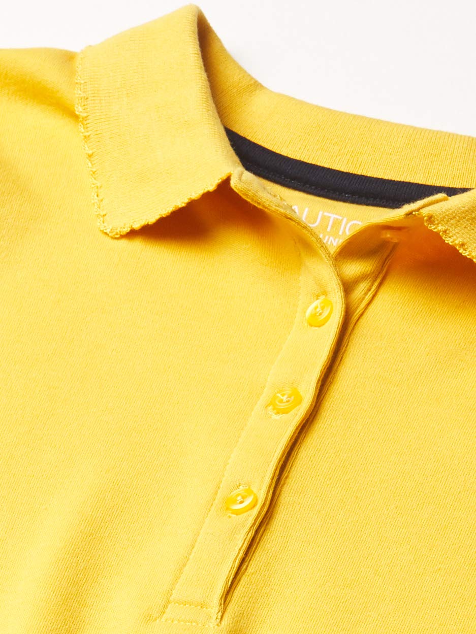 Nautica Polo de piqué de Manga Corta para Uniforme Escolar Polo para Niñas