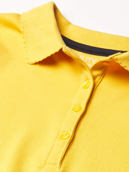 Nautica Polo de piqué de Manga Corta para Uniforme Escolar Polo para Niñas
