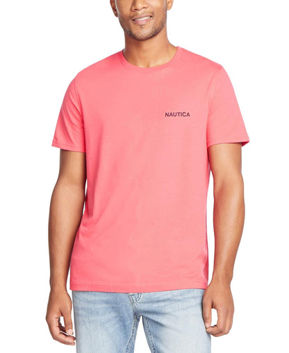 Nautica Playera Cuello Redondo para Hombre, Manga Corta - G - Melón Berry
