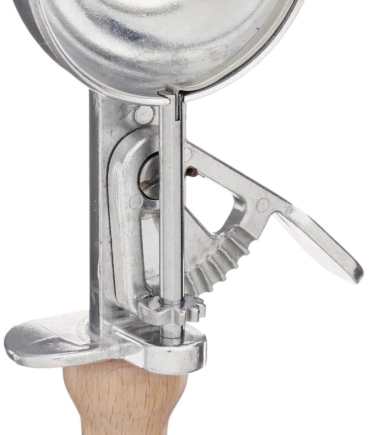 Fox Run Vintage Trigger Ice Cream Scoop, 1.5 x 9 x 2.5 inches, Brown