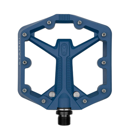 Crankbrothers - Pedal de Bicicleta Plano BMX/MTB - Pedal de Bicicleta de Plataforma, Perfil mínimo, Agarre Ajustable - Sello 1 Gen 2 - Azul marino - CH
