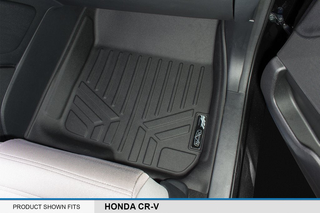 SMARTLINER SA0250/B0250 Juego Alfombrillas TPE 2 Filas Ajuste Personalizado Negro para Honda CR-V 17-22