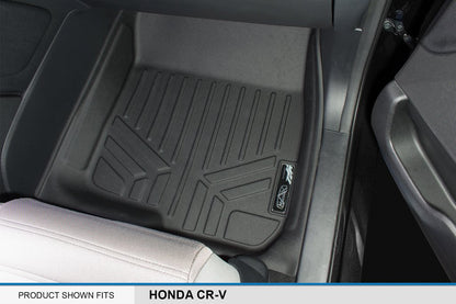 SMARTLINER SA0250/B0250 Juego Alfombrillas TPE 2 Filas Ajuste Personalizado Negro para Honda CR-V 17-22