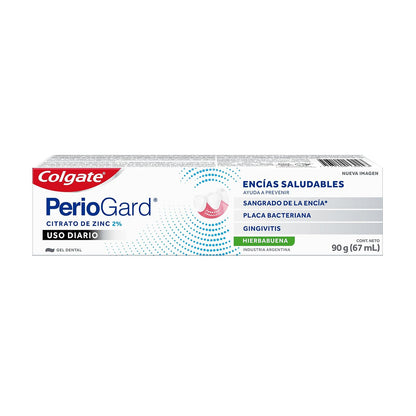 Colgate Pasta Dental PerioGard 3x90 g Uso Diario Con Citrato de Zinc | Cuidado de Encías Especializado, Ayuda a Prevenir el Sangrado de Encías y la Gingivitis