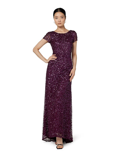 Adrianna Papell Vestido de Manga Corta con Lentejuelas. Vestido para Mujer