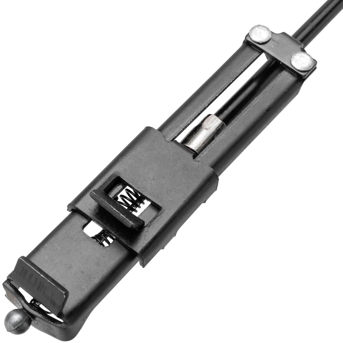 Powerbuilt 643091ECE - Alicates de abrazadera de manguera de ajuste de precisión con mango antideslizante, cable flexible de 24 pulgadas y mecanismo de bloqueo de carraca - Herramienta de abrazadera