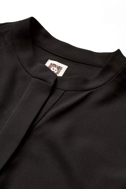 Anne Klein Pop-Over Blouse with Covered Placket and Side Slits Blusas Mujer