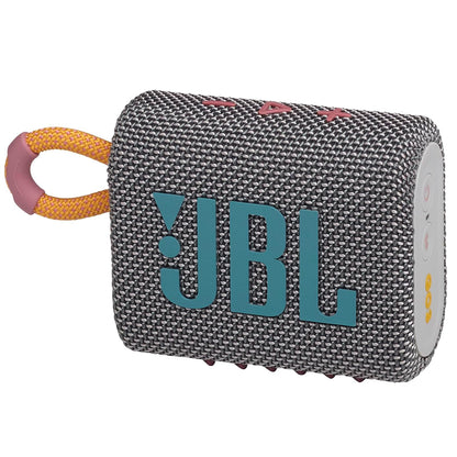 JBL Go 3 Bocina Portátil Bluetooth, Resistente al Agua IP67 - GO3 - Gris