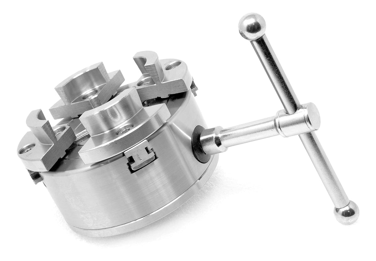 WEN LA4374 Juego de mandril de torno autocentrante de 3.75 pulgadas con rosca de 8 TPI de 1 pulgada