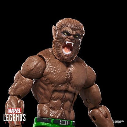 Marvel Legends Werewolf by Night Jack Russell Figura 15 cm | Marvel Legends Figura de acción de 6 pulgadas BAF Verdugo - Hombre lobo de noche
