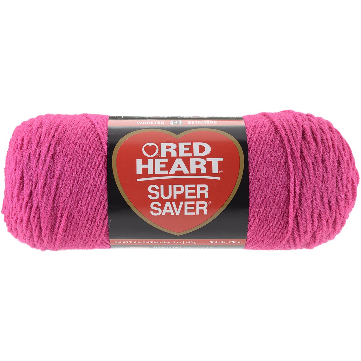 Red Heart Estambre Acrílico Peso Medio Categoría 4 - Rosa 10 piezas - Sólido