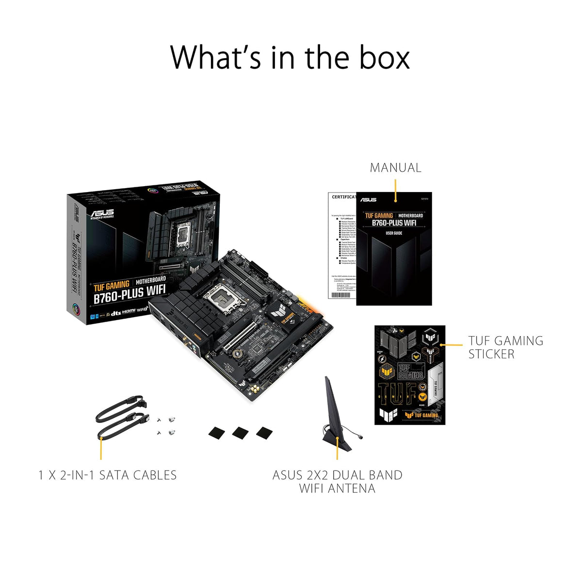 ASUS TUF Gaming B760-PLUS WiFi Intel® B760 (13ª y 12ª generación) LGA 1700 ATX Placa Base