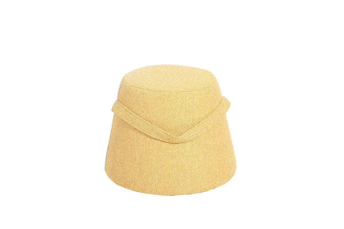 DIB CARPET & HOME Puff Taburete BURANO Mostaza