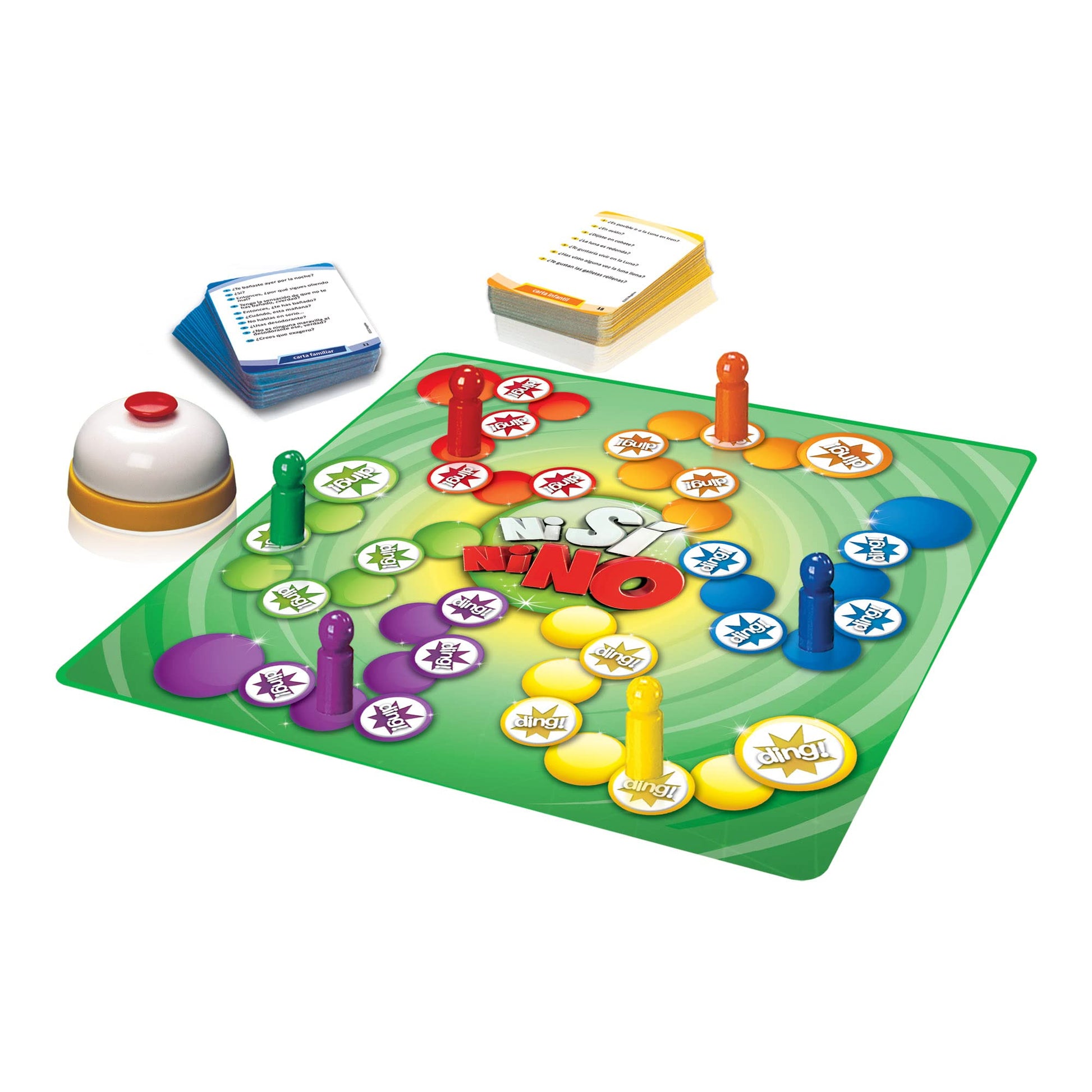 Novelty Corp Ni Si Ni No, Juego de Mesa, Juegos Clásicos y Tradicionales para 2-4 Jugadores, Edad Recomendada: 8 Años en Adelante