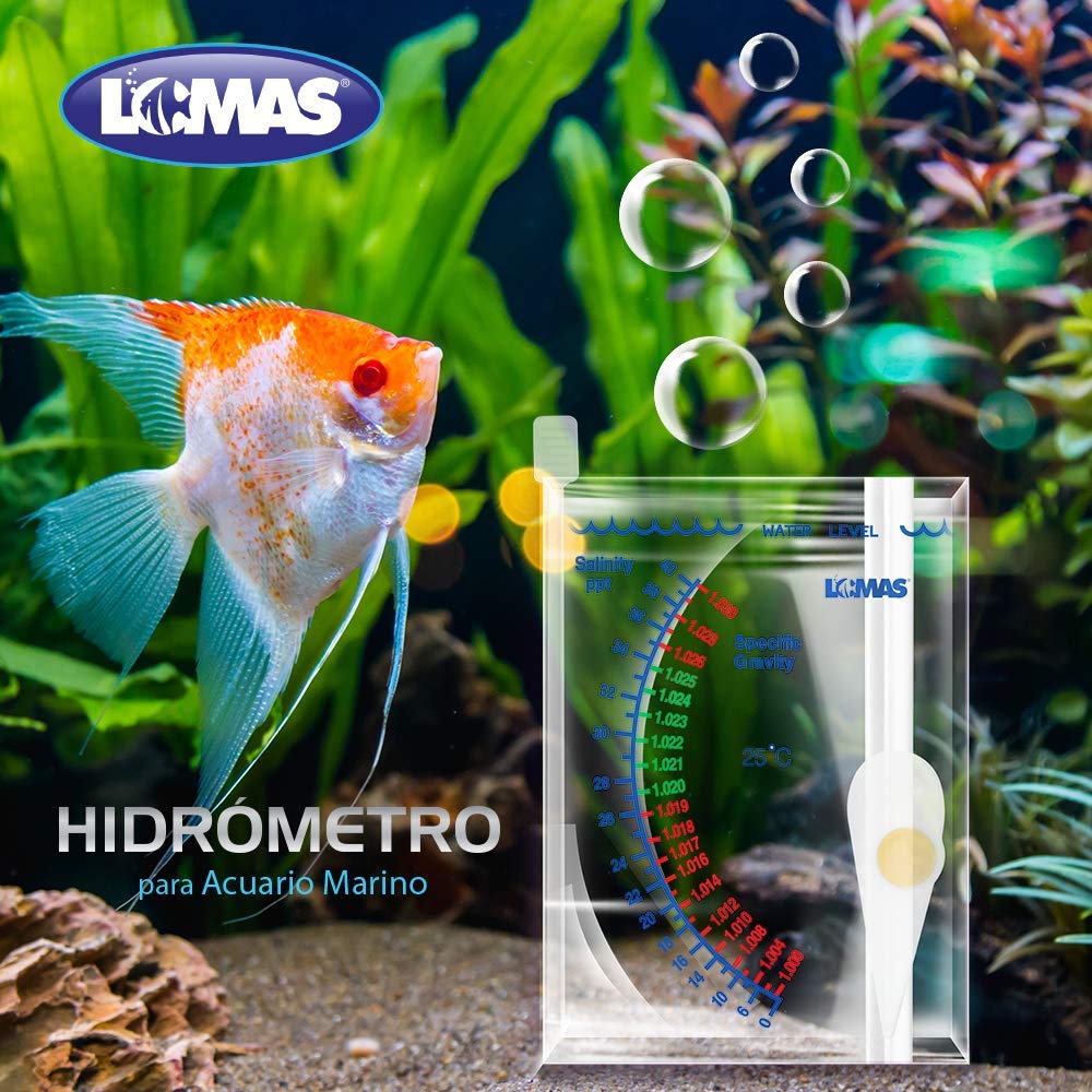 Fancy Pets Lomas Hidrómetro Controla los Niveles de Salinidad para Acuario y/o Peceras Marinos