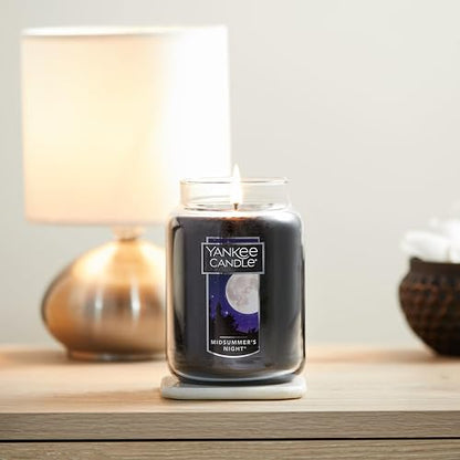 Yankee Candle - Vela aromática en Vaso (2 mechas, tamaño grande), Candelas, Negro, Large Jar, 1