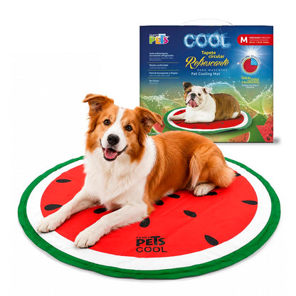 Fancy Pets Tapete Refrescante Circular para Mascotas, Sandía Cool - MED