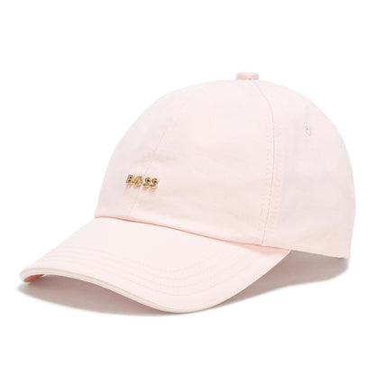 Boss Small Logo Cotton Twill Cap Gorra de béisbol Mujer - Talla Única - Rosado (Crystal Pink)
