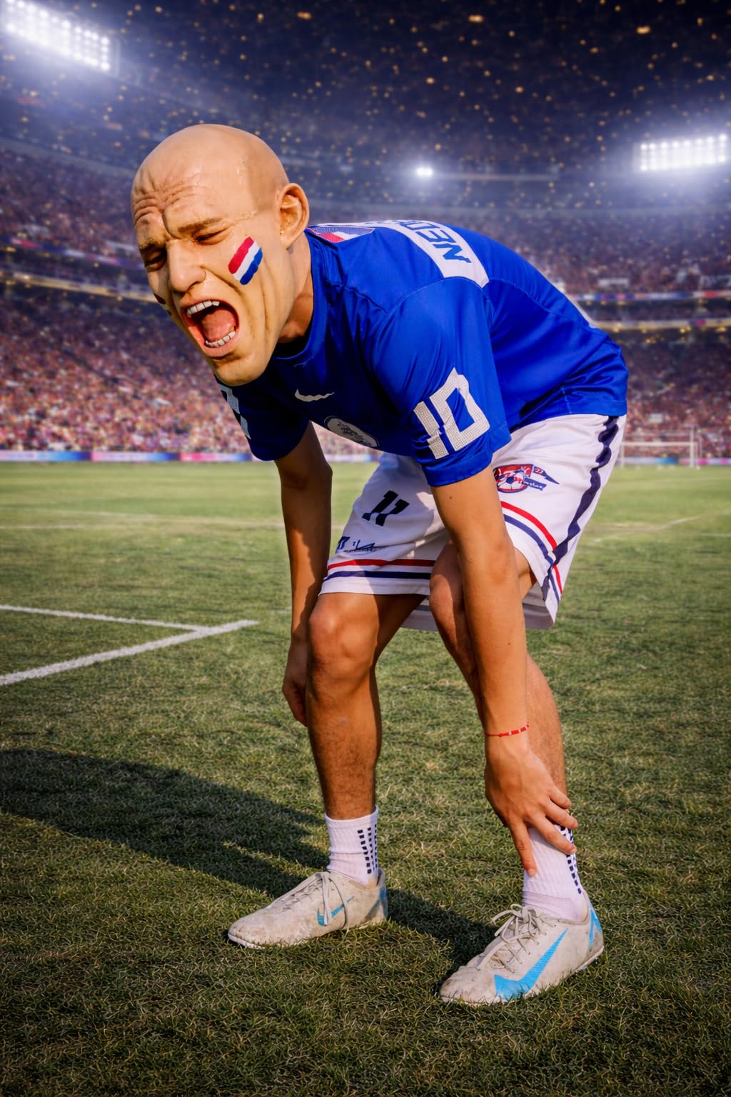 REV Máscara De Futbolista No Era Penal Robben, Disfraz Jugador Profesional Polemico Ideal Para Partidos De Futbol, Eventos Deportivos, Porras, Halloween Y Fiestas
