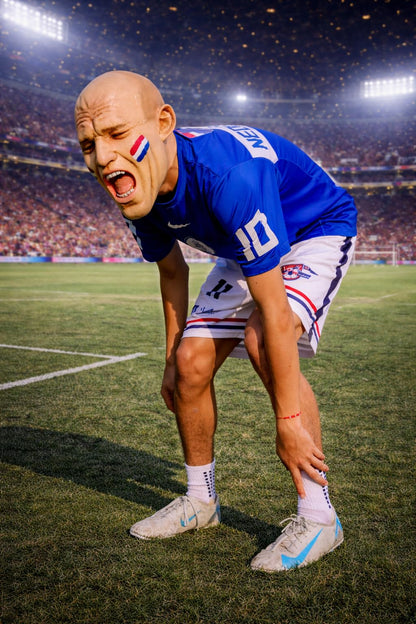 REV Máscara De Futbolista No Era Penal Robben, Disfraz Jugador Profesional Polemico Ideal Para Partidos De Futbol, Eventos Deportivos, Porras, Halloween Y Fiestas