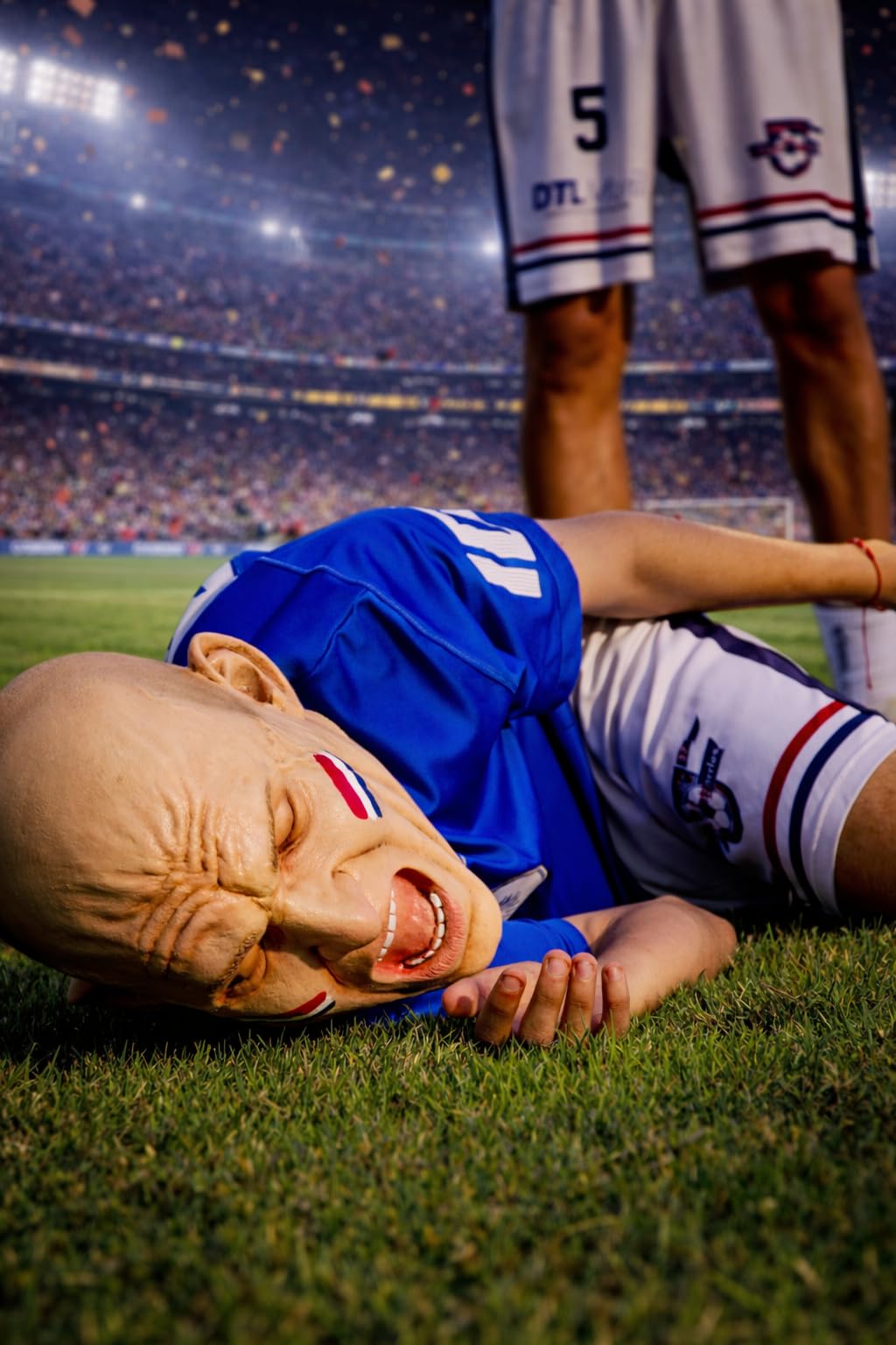 REV Máscara De Futbolista No Era Penal Robben, Disfraz Jugador Profesional Polemico Ideal Para Partidos De Futbol, Eventos Deportivos, Porras, Halloween Y Fiestas