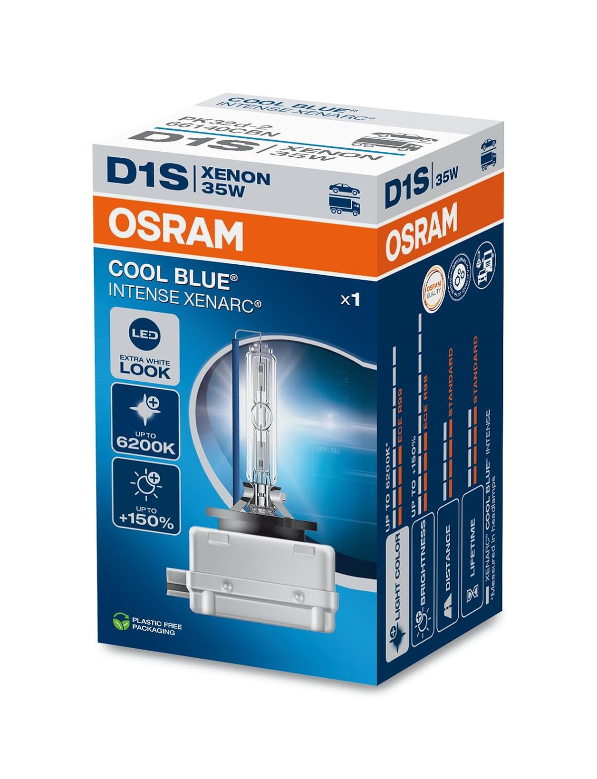 Osram 66140CBN Foco Principal D1S Cool Blue Intense Xenarc para Vehículos