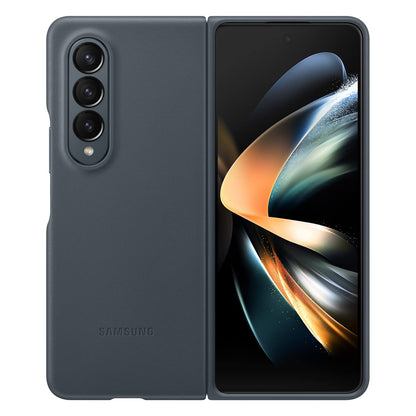 Samsung Galaxy Fold 4 Leather Cover Moss Gray