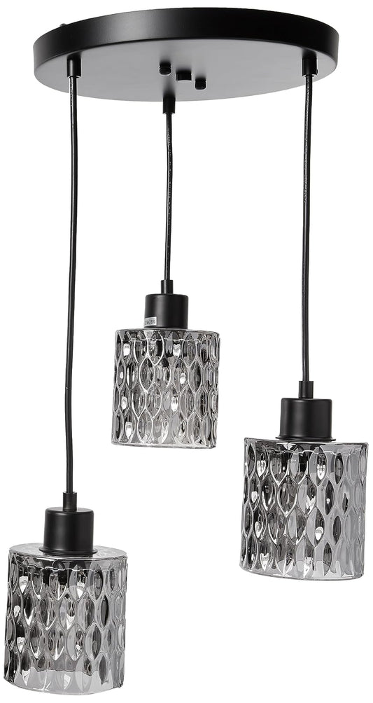 Tecnolite Lámpara Colgante de Cristal 1.71 m de Altura, Potencia Máx. 180 W, 3 Bases E27, No incluye focos