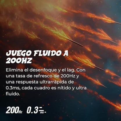 AOC Monitor Gaming de 27 Pulgadas, 27G4H, FHD, Panel IPS, 200 Hz, 0.3 ms MPRT, sincronización adaptativa, Luz Azul Baja, Anti Parpadeo, HDR, HDMI 2.0, Display Port, Altura Ajustable + Pivot.