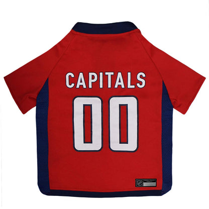 Pets First NHL Pet Gear Accesorios para Mascota con Licencia Oficial - Washington Capitals - X-Large Hockey Jersey - NHL Jersey perro