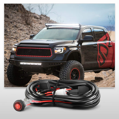 Nilight ZH303 - Juego de 2 Unidades de 6.5 Pulgadas y 120 W para conducción de 16 AWG para luz de Trabajo LED, Triple Fila, Todoterreno, camión, ATV, SUV, 2 años de garantía, Color Blanco