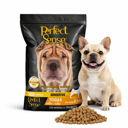Perfect Sense Sensitive Alimento Seco para Perro Adulto Piel y Digestión Sensible, Salmón y Pollo - 2.5 KG