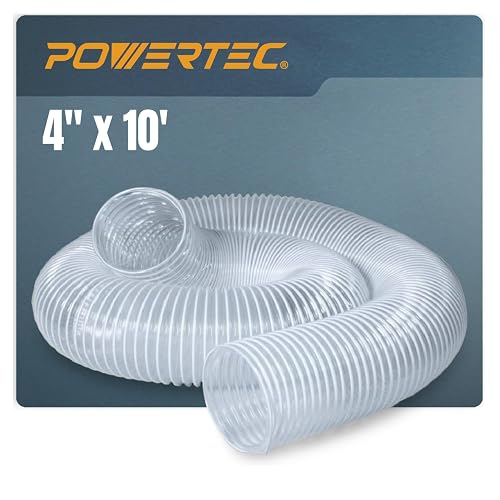 POWERTEC 70129 manguera flexible de PVC resistente de 2-1/2 pulgadas x 10 pies