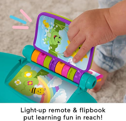 Fisher-Price Ríe y Aprende Silla de Aprendizaje Musical 1+ Años | Detecta cuando el bebé se sienta o levanta; 3 niveles Smart Stages, +120 canciones