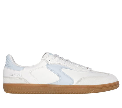 Skechers Hotshot-Kickoff Tenis Estilo Cancha para Mujer - 28.0 cm - Natural - azul