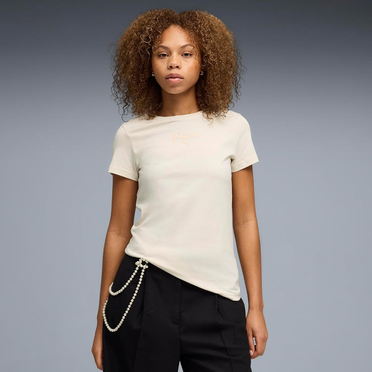 Puma ESS Script tee Playera Mujer