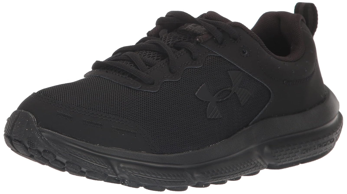 Under Armour Charged Assert 10 - Tenis de Correr para Mujer | Zapatos para correr de carretera - 24.0 cm - (002) Negro - Negro - Negro