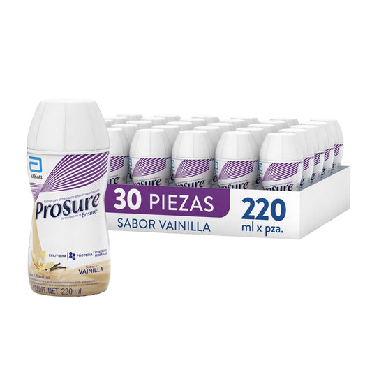 Prosure Sabor Vainilla Botellas de 220ml, Caja con 30 piezas, para Personas en Tratamiento de Cáncer o Procesos Inflamatorios, Calidad Nutricional, Fuente de Alimentación Especializada, Clínicamente Comprobado