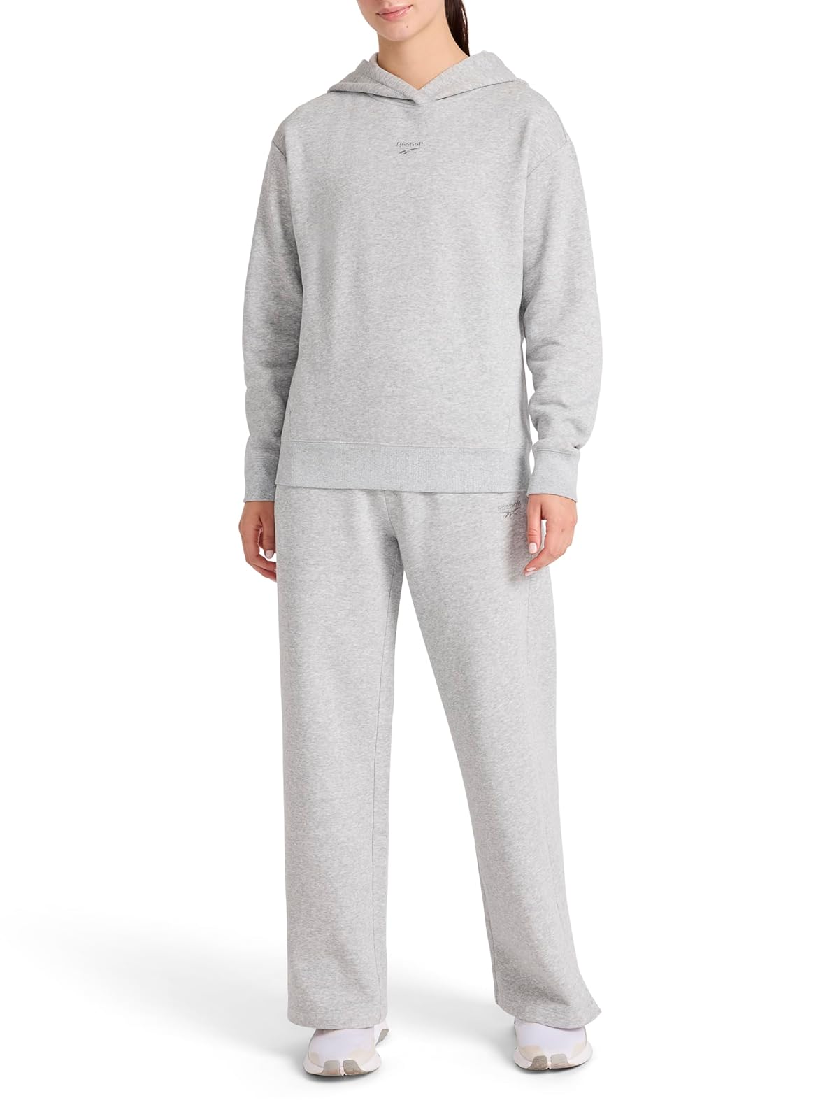 Reebok Conjunto Deportivo Swift con Capucha para Mujer - CH - Gris Caliente