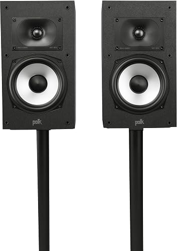 Polk Audio Monitor XT20 - Altavoz para estantería | Audio de alta resolución, compatible con Dolby Atmos y DTS:X, altavoz de agudos terylene de 1 pulgada