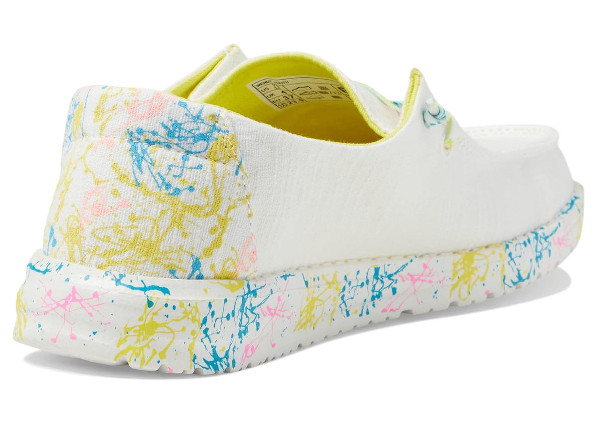 HEYDUDE Mujer Lexi Azul con Rayas | Mocasines Mujer | Zapatos sin Cordones para Mujer | Cómodo y Ligero