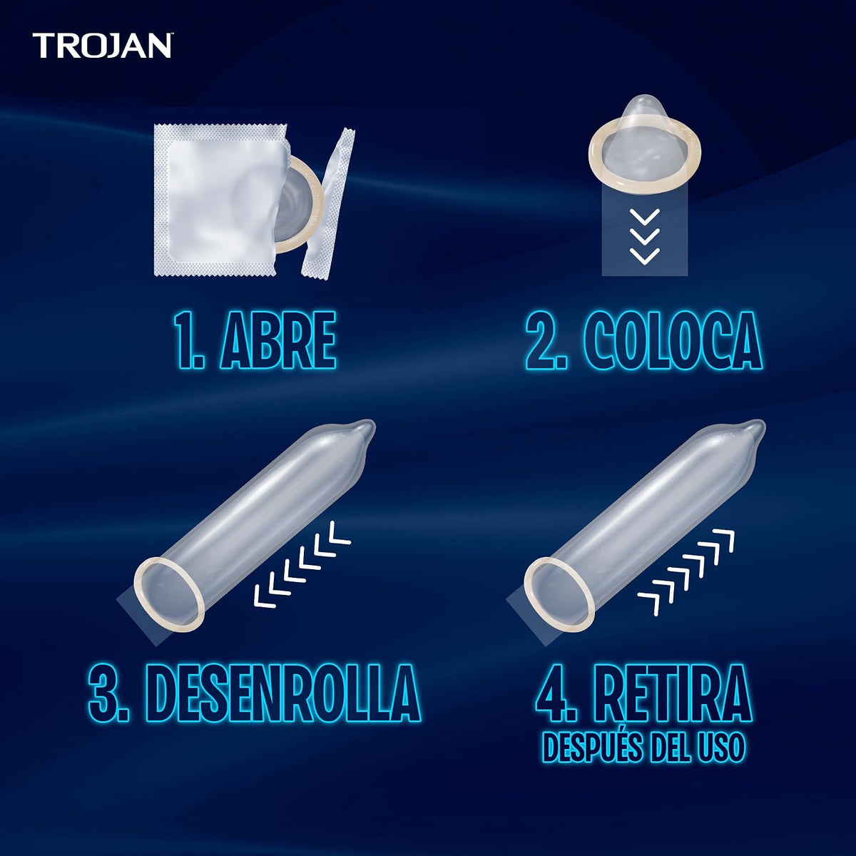 Trojan Condones Pro-Tech Caja con 36 piezas. | Lubricados para Mayor Confort y Sensibilidad, de Hule Látex Natural. Calidad Triplemente Comprobada con Receptáculo Especial.