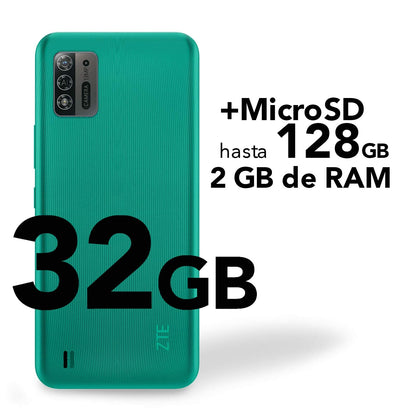 ZTE A52 Lite 6.52" 2 GB Ram 32 GB Expandible Liberado Gris